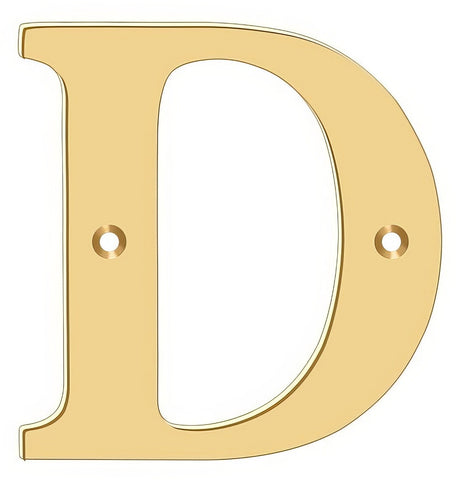 Deltana RL4D-CR003 lifetime polished brass address number