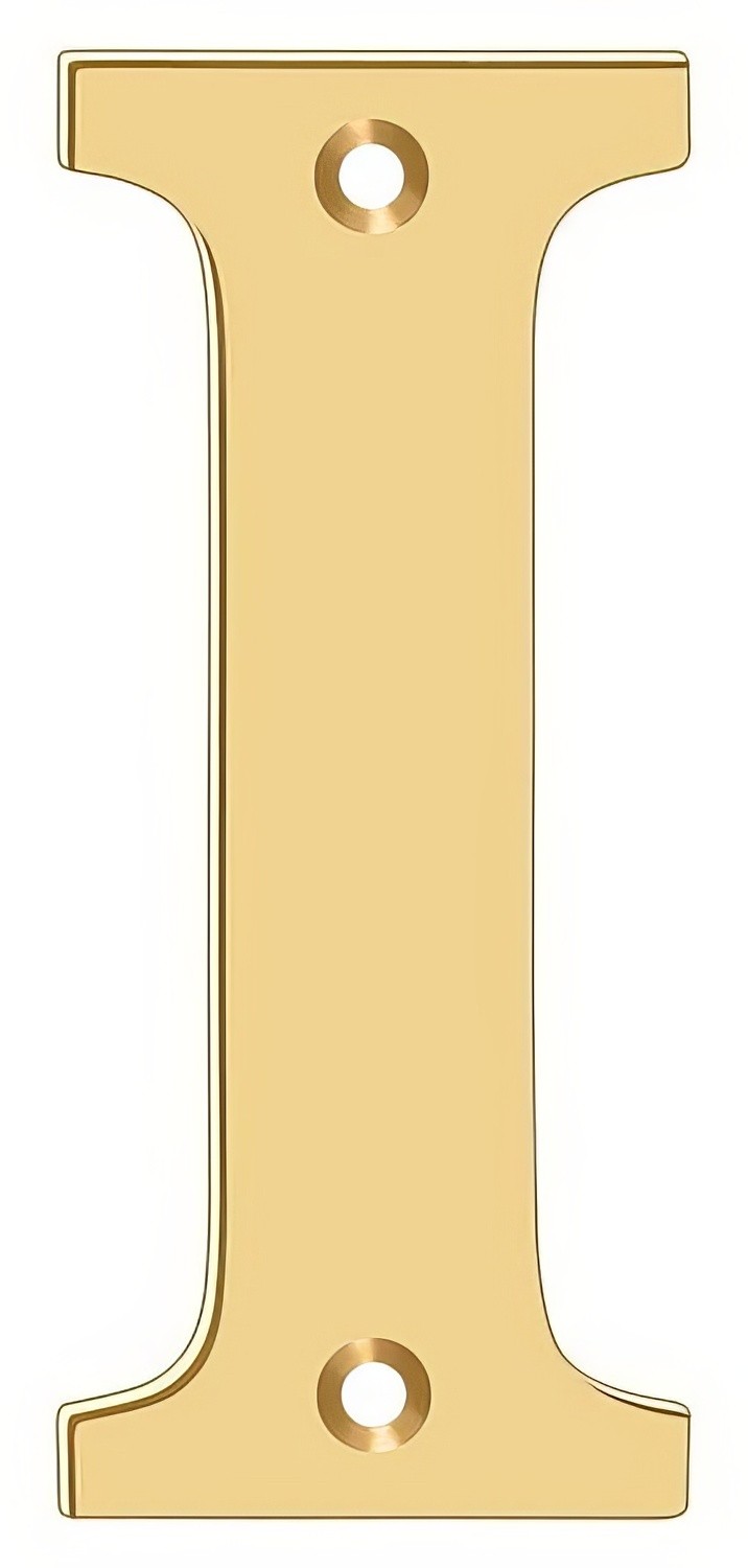Deltana RL4I-CR003 lifetime polished brass address number