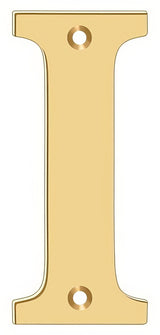 Deltana RL4I-CR003 lifetime polished brass address number