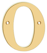 Deltana RL4O-CR003 lifetime polished brass address number