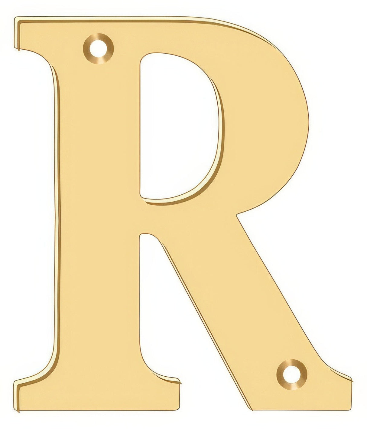 Deltana RL4R-CR003 lifetime polished brass address number