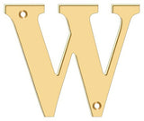 Deltana RL4W-CR003 lifetime polished brass address number
