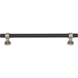 Top Knobs M2742 Bit 7 9/16" Center to Center Bar Pull Flat Black and Pewter Antique