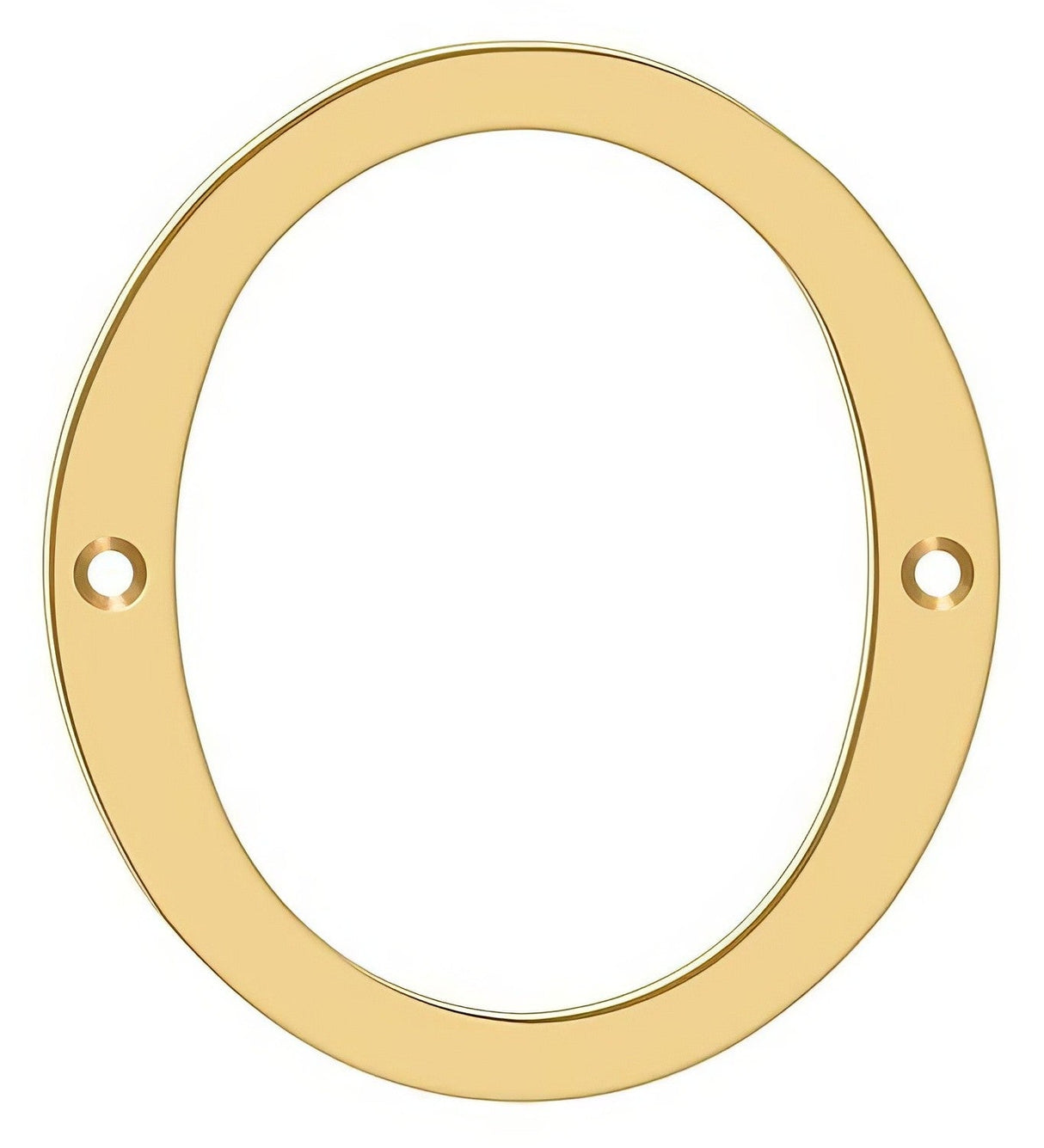 Deltana RN4-0 lifetime polished brass address number