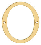 Deltana RN4-0 lifetime polished brass address number