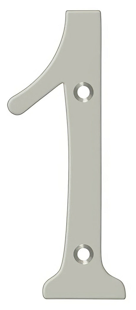 Deltana RN4-1U15 satin nickel address number