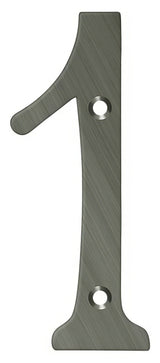 Deltana RN4-1U15A antique nickel address number