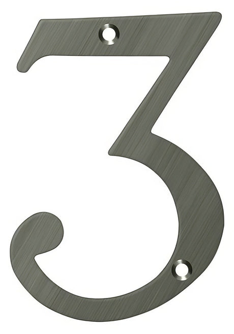 Deltana RN4-3U15A antique nickel address number