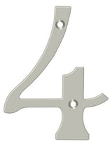 Deltana RN4-4U15 satin nickel address number