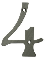 Deltana RN4-4U15A antique nickel address number