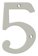 Deltana RN4-5U15 satin nickel address number