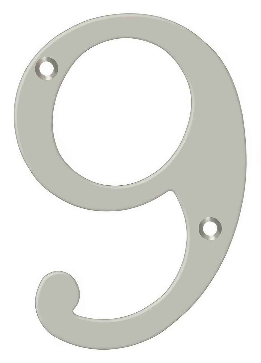 Deltana RN4-9U15 satin nickel address number