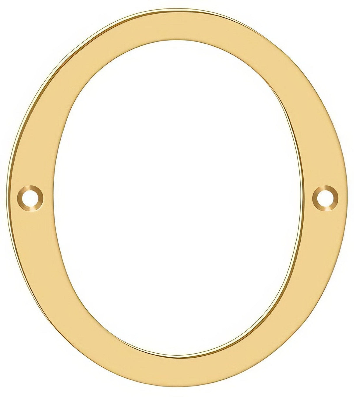 Deltana RN6-0 lifetime polished brass address number