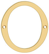 Deltana RN6-0 lifetime polished brass address number