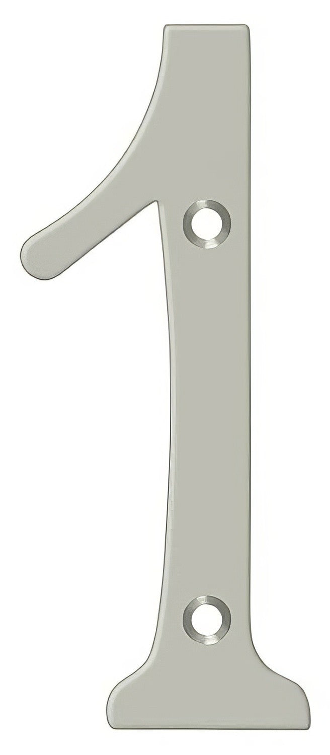 Deltana RN6-1U15 satin nickel address number
