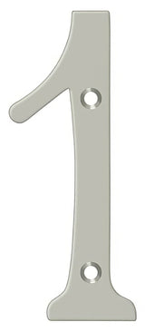 Deltana RN6-1U15 satin nickel address number