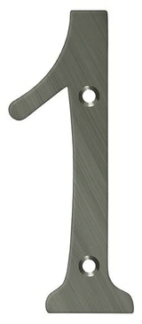 Deltana RN6-1U15A antique nickel address number