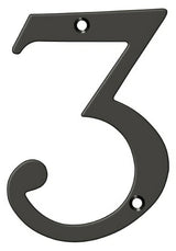 Deltana RN6-3U10B oil rubbed bronze address number