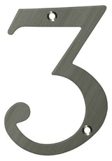 Deltana RN6-3U15A antique nickel address number
