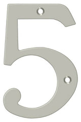 Deltana RN6-5U15 satin nickel address number