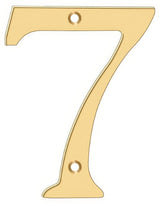 Deltana RN6-7 lifetime polished brass address number