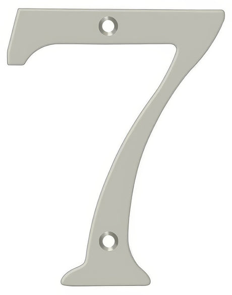Deltana RN6-7U15 satin nickel address number