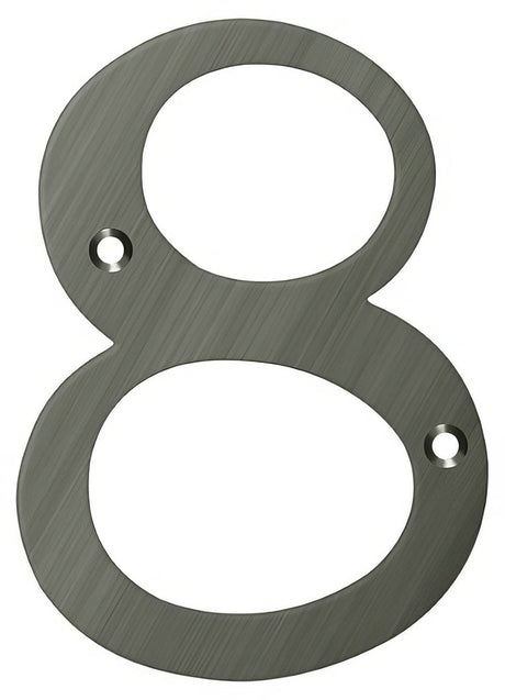 Deltana RN6-8U15A antique nickel address number