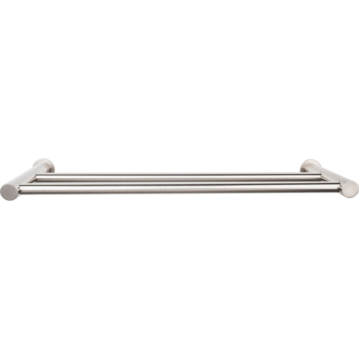 Top Knobs HOP7BSN TOP BATH (R) Hopewell Bath Double 19 1/2" Wall Mounted Towel Bar Brushed Satin Nickel