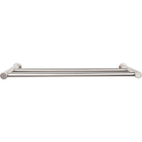 Top Knobs HOP7BSN TOP BATH (R) Hopewell Bath Double 19 1/2" Wall Mounted Towel Bar Brushed Satin Nickel