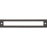 Top Knobs TK926AG Hollin 6 5/16" Center to Center Pull Backplate Ash Gray