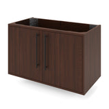 Jeffrey Alexander Tempest 36" Dark Walnut Single Sink Bathroom Vanity with White Resin Top - Single-Hole Faucet Top - VKTEM36DWRE product image 3
