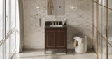 Jeffrey Alexander Percival 30" Dark Walnut Single Sink Bathroom Vanity with Blue Limestone Top - 8 in. Widespread Faucet Top product image 6