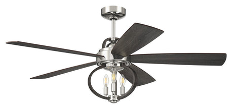 Craftmade RSE52PLN5 52" Reese Ceiling Fan in Polished Nickel