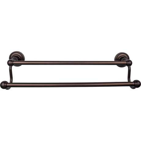 Top Knobs ED7ORBF TOP BATH (R) Edwardian Bath Double 20 1/2" Wall Mounted Towel Bar Oil Rubbed Bronze