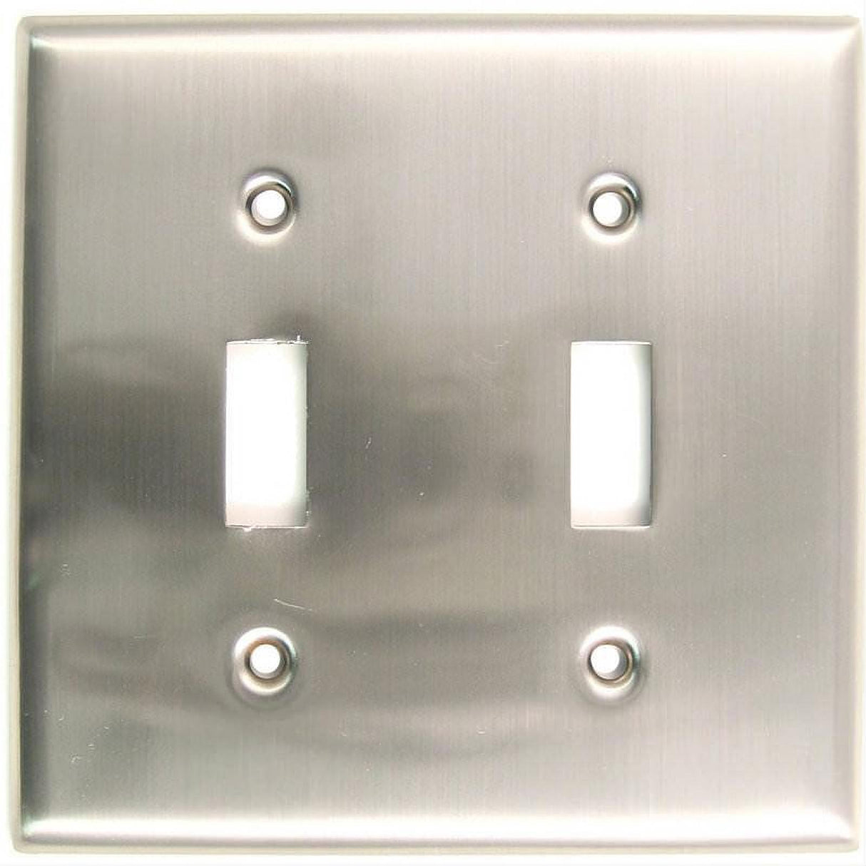 Rusticware 785SN 785 Double Toggle Switch Plate Satin Nickel