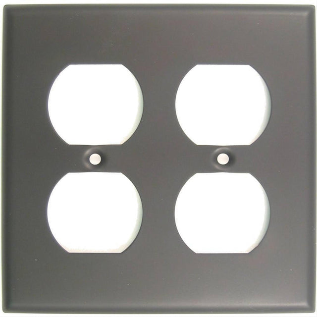 Rusticware 786ORB 786 Double Receptacle Switch Plate Oil Rubbed Bronze