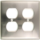 Rusticware 786SN 786 Double Receptacle Switch Plate Satin Nickel