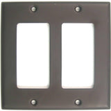 Rusticware 787ORB 787 Double Rocker Switch Plate Oil Rubbed Bronze
