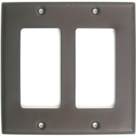 Rusticware 787ORB 787 Double Rocker Switch Plate Oil Rubbed Bronze