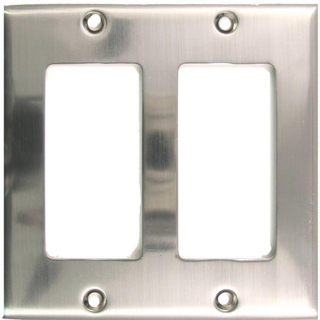 Rusticware 787SN 787 Double Rocker Switch Plate Satin Nickel