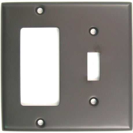 Rusticware 788ORB 788 Double Rocker and Toggle Switch Plate Oil Rubbed Bronze