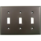 Rusticware 789ORB 789 Triple Toggle Switch Plate Oil Rubbed Bronze