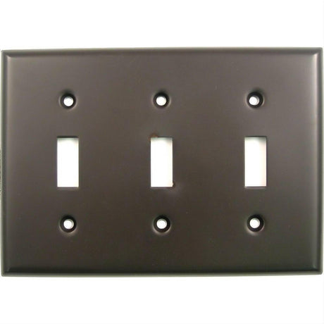 Rusticware 789ORB 789 Triple Toggle Switch Plate Oil Rubbed Bronze