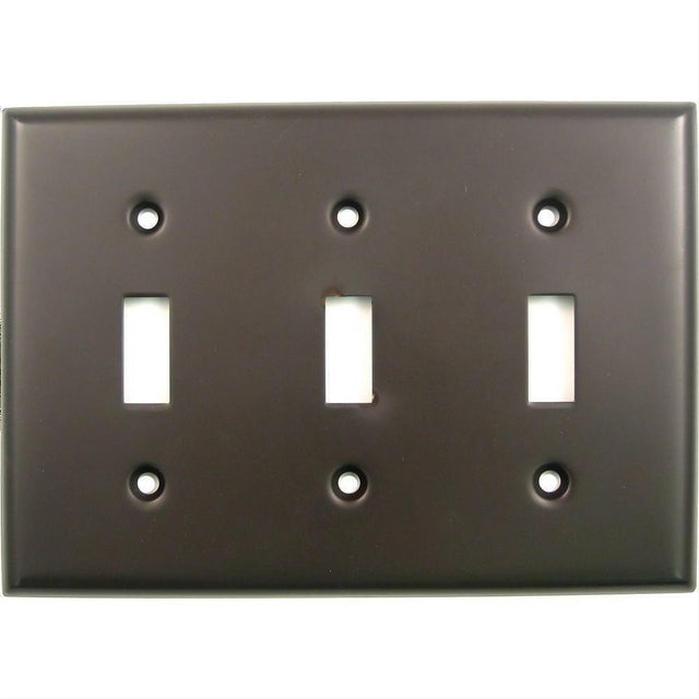 Rusticware 789ORB 789 Triple Toggle Switch Plate Oil Rubbed Bronze