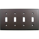 Rusticware 790ORB 790 Quadruple Toggle Switch Plate Oil Rubbed Bronze