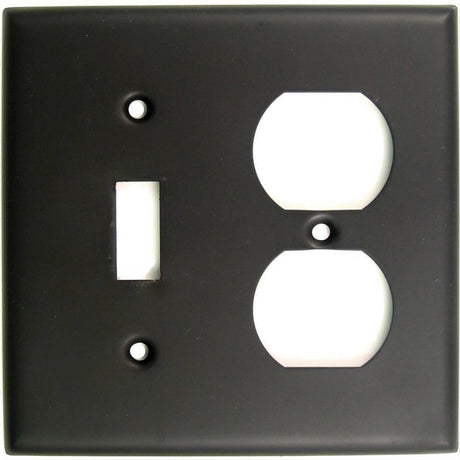 Rusticware 791ORB 791 Double Toggle and Receptacle Switch Plate Oil Rubbed Bronze