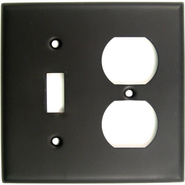 Rusticware 791ORB 791 Double Toggle and Receptacle Switch Plate Oil Rubbed Bronze
