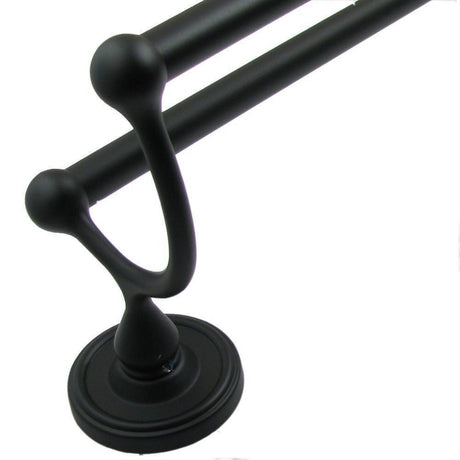 Rusticware 8222BLK 8222 Midtowne 24" Double Towel Bar Black