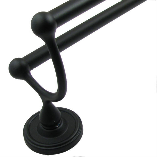 Rusticware 8222BLK 8222 Midtowne 24" Double Towel Bar Black