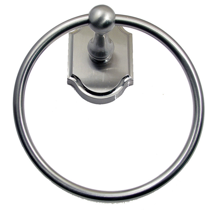 Rusticware 8686SN satin nickel towel ring